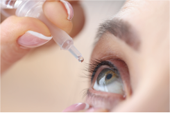 Use eye drops to ease hay fever