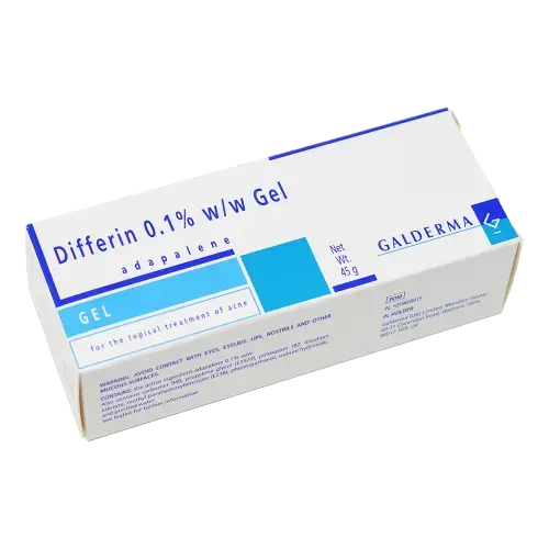 Differin (Adapalene) 0.1% Gel/Cream 45g - Acne