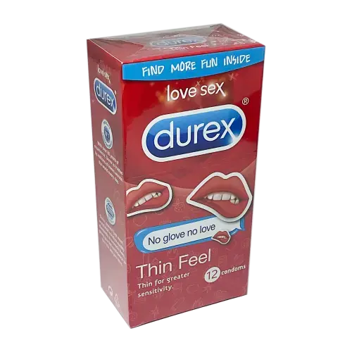 Durex Thin Feel Latex Condoms 12 pack - 3 for 2