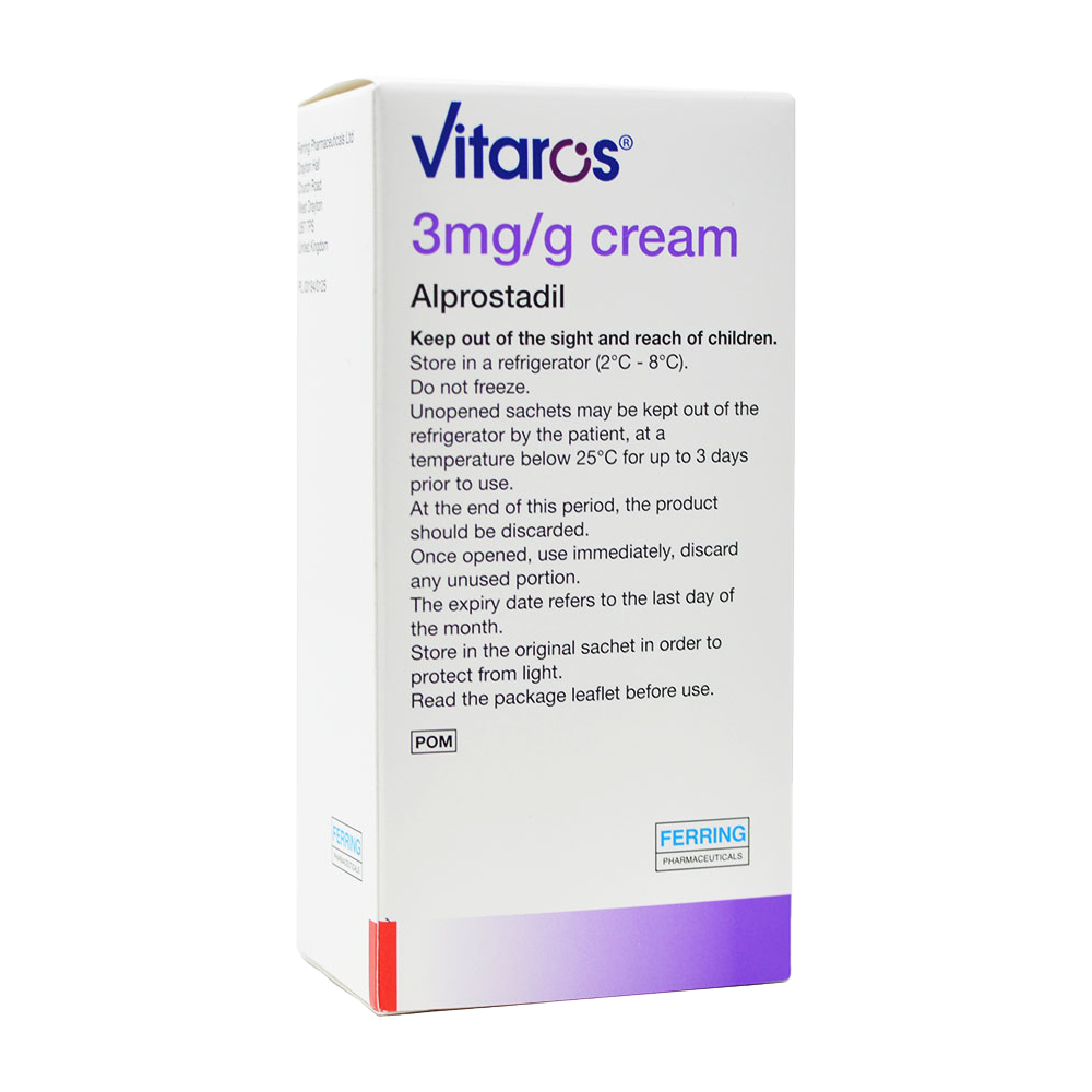Vitaros 3mg/g Cream Applicators - Erectile Dysfunction