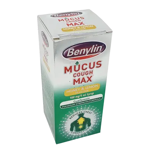 Benylin Mucus Cough Max Honey and Lemon 150ml - Cold and Flu