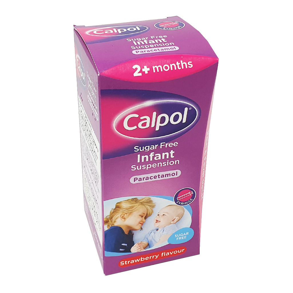 Calpol Sugar Free Infant suspension (2+months) 120mg/5ml 100ml