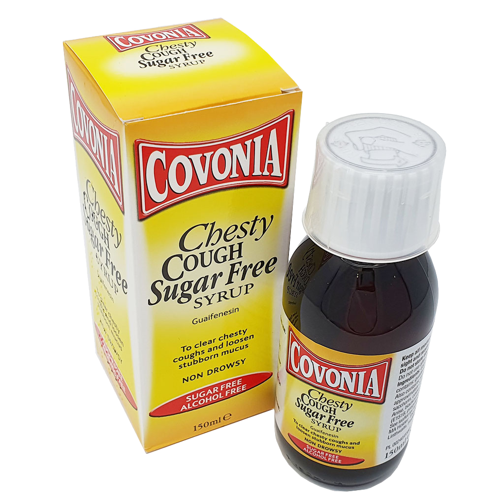 Covonia Chesty Cough Sugar Free syrup 150ml - Cold and Flu