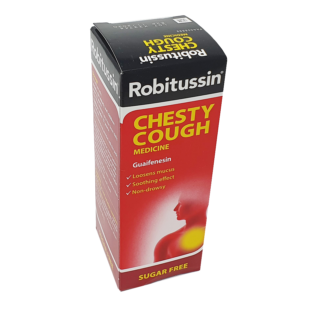 Robitussin Chesty Cough Syrup 100ml - Cold and Flu