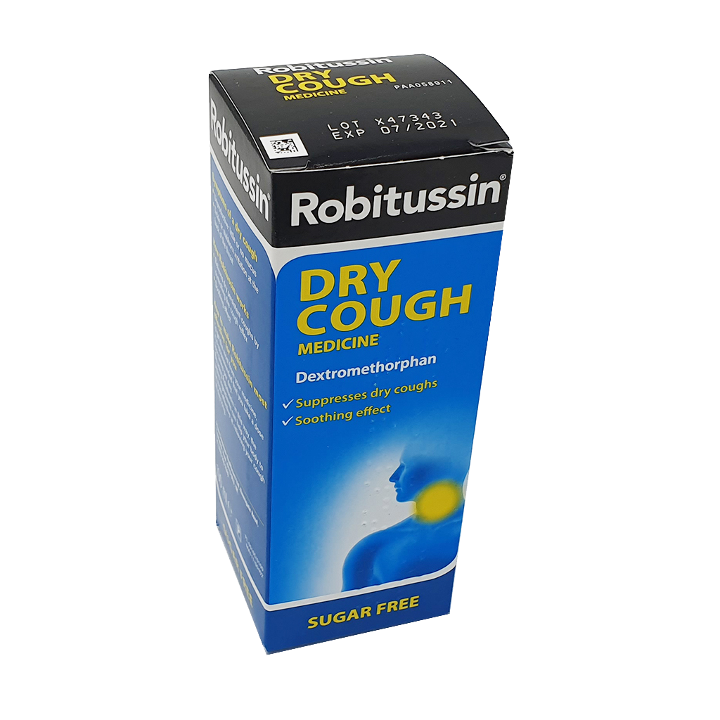 Robitussin Dry Cough Medicine 100ml - Cold and Flu