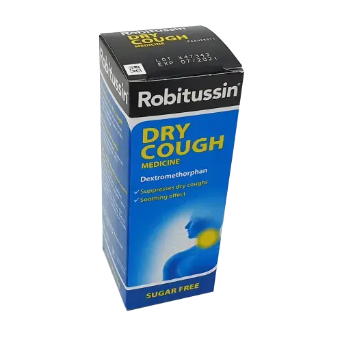 Robitussin Dry Cough Medicine 100ml - Cold and Flu