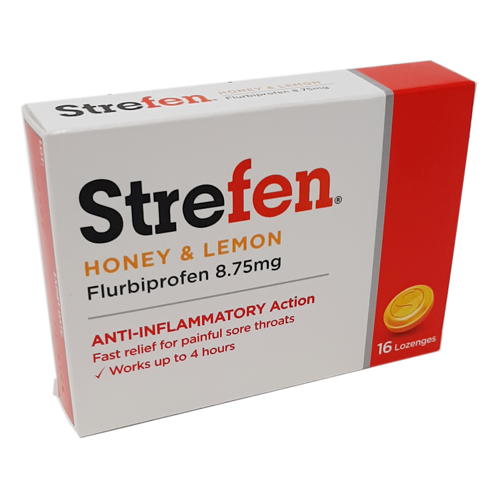 Strefen Honey & Lemon 16 Tablets-Lozenges - Ear, Nose & Throat