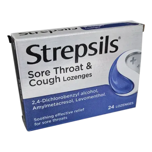 Strepsils Sore Throat and Cough Lozenges - 24 Lozenges - Ear, Nose & Throat