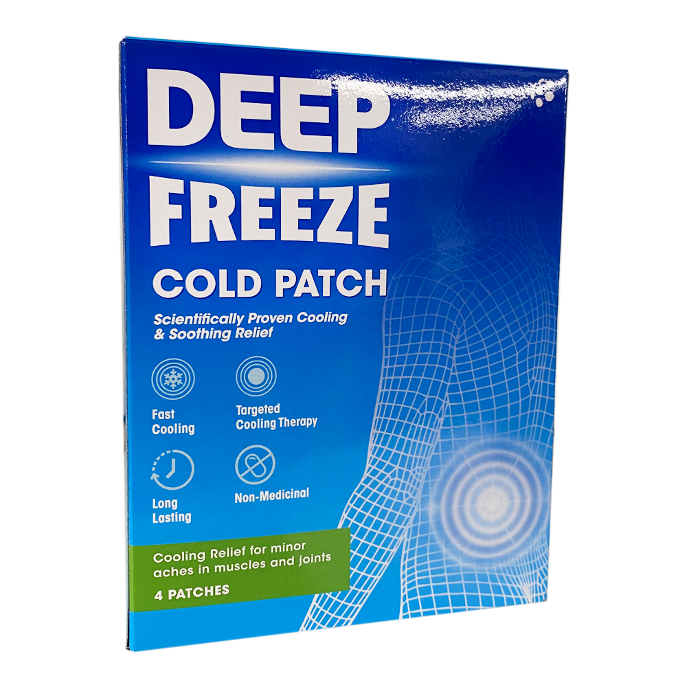 Deep Freeze Cold Patch 4 pack - Pain Relief