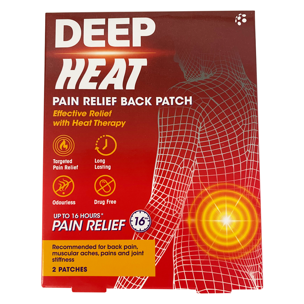 Deep Heat Patch For Back Pain 2 pack - Pain Relief