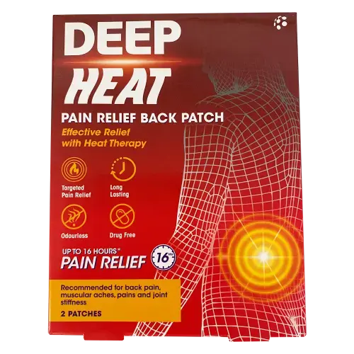 Deep Heat Patch For Back Pain 2 pack - Pain Relief