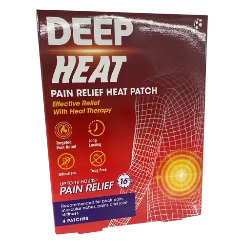 Deep Heat Pain Relief Patches 4 Pack
