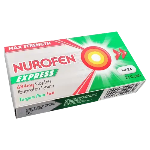 Nurofen Express 684mg Caplets - 24 Caplets - Pain Relief