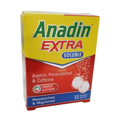 Anadin Extra Soluble Tablets - 12 Tablets - Pain Relief
