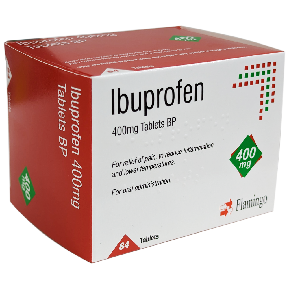 Ibuprofen 400mg Tablets - 84 Tablets - Pain Relief