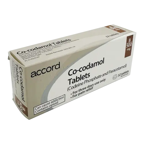 Co-Codamol 8/500mg Tablets - 32 Tablets - Pain Relief