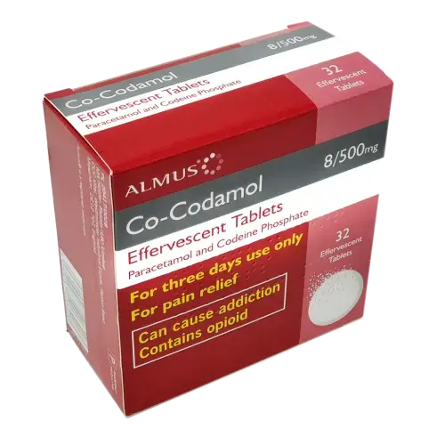 Co-Codamol 8/500mg Effervescent Tablets - 32 Tablets - Pain Relief