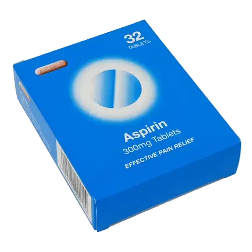 Aspirin 300mg Tablets - 32 Tablets - Pain Relief