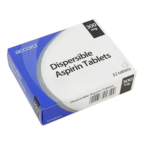 Aspirin Dispersible 300mg Tablets - 32 Tablets - Pain Relief