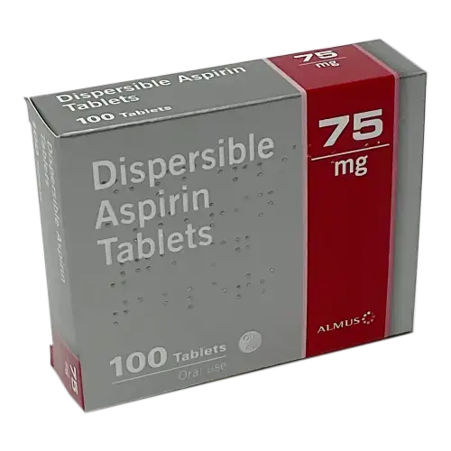 Aspirin Dispersible 75mg Tablets - 100 Tablets - Pain Relief