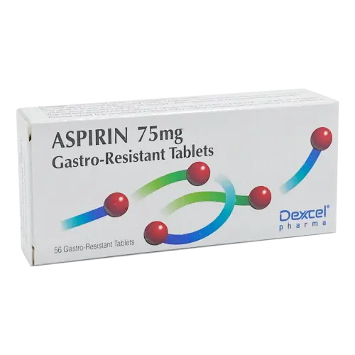 Aspirin E/C 75mg Tablets - 56 Tablets - Pain Relief