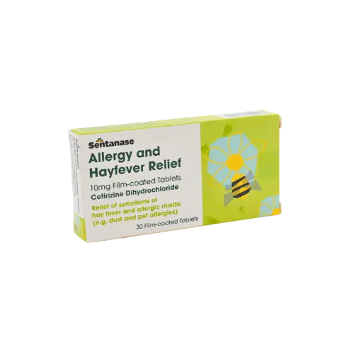 Cetirizine 10mg Hay Fever Tablets - 30 Tablets - Allergy and OTC Hay Fever