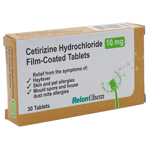 Cetirizine 10mg Tablets - 30 Tablets - Allergy and OTC Hay Fever