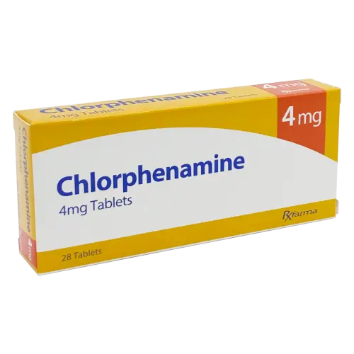 Chlorphenamine maleate 4mg Tablets - 28 Tablets - Hayfever OTC