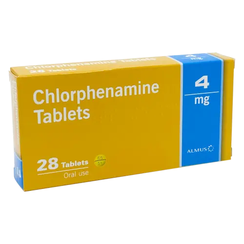 Chlorphenamine maleate 4mg Tablets - 28 Tablets - Allergy and OTC Hay Fever