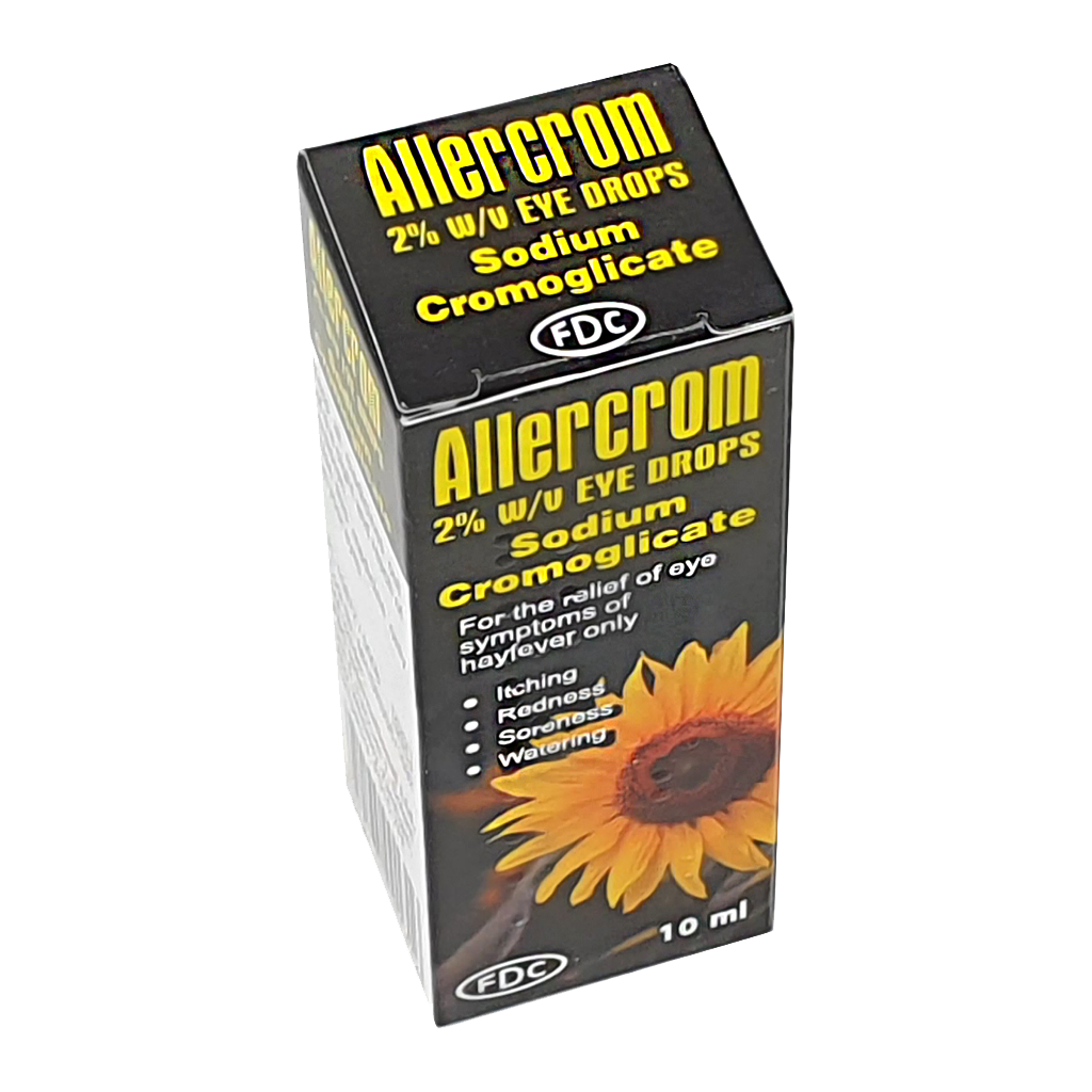 Sodium cromoglicate 2% 10ml Eye Drops - Allergy and OTC Hay Fever
