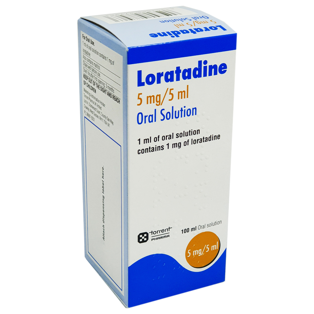 Loratadine 5mg/5ml syrup 100ml - Allergy and OTC Hay Fever