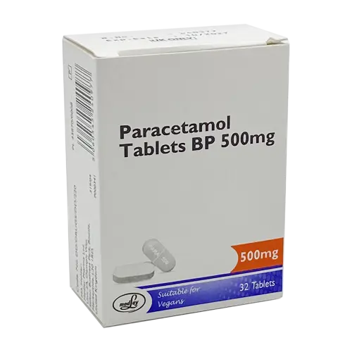 Paracetamol 500mg Tablets/Caplets 32pk - Pain Relief