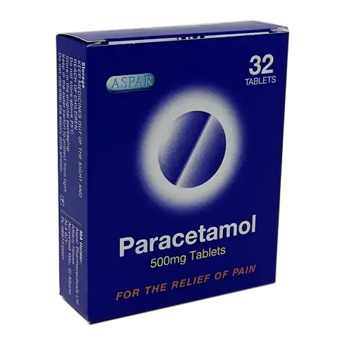 Paracetamol 500mg Tablets/Caplets 32pk - Pain Relief