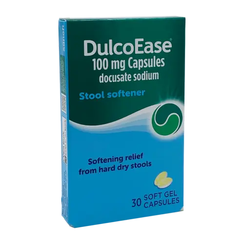Dulcoease 100mg Capsules - 30 Capsules - Constipation