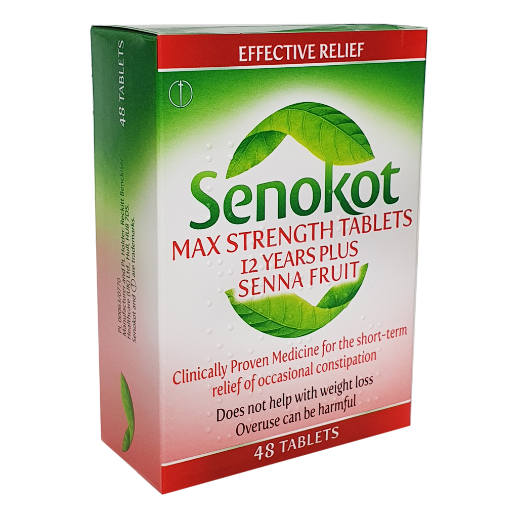Senokot Max Strength 15mg Tablets - 48 Tablets - Constipation