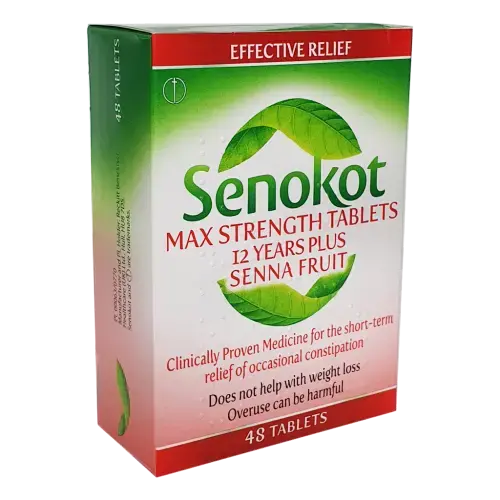 Senokot Max Strength 15mg Tablets - 48 Tablets - Constipation