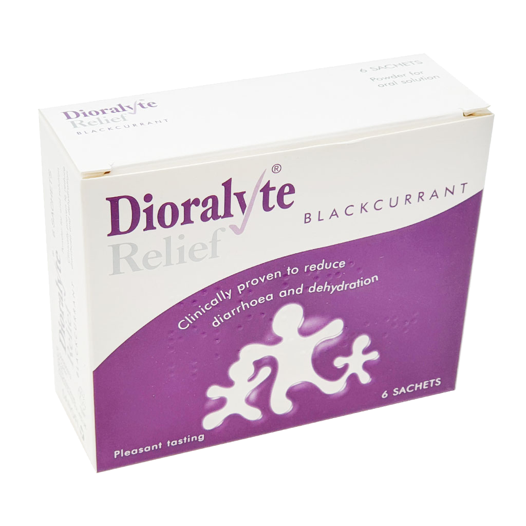 Dioralyte Relief Blackcurrant Sachets - 6 Sachets - Diarrhoea