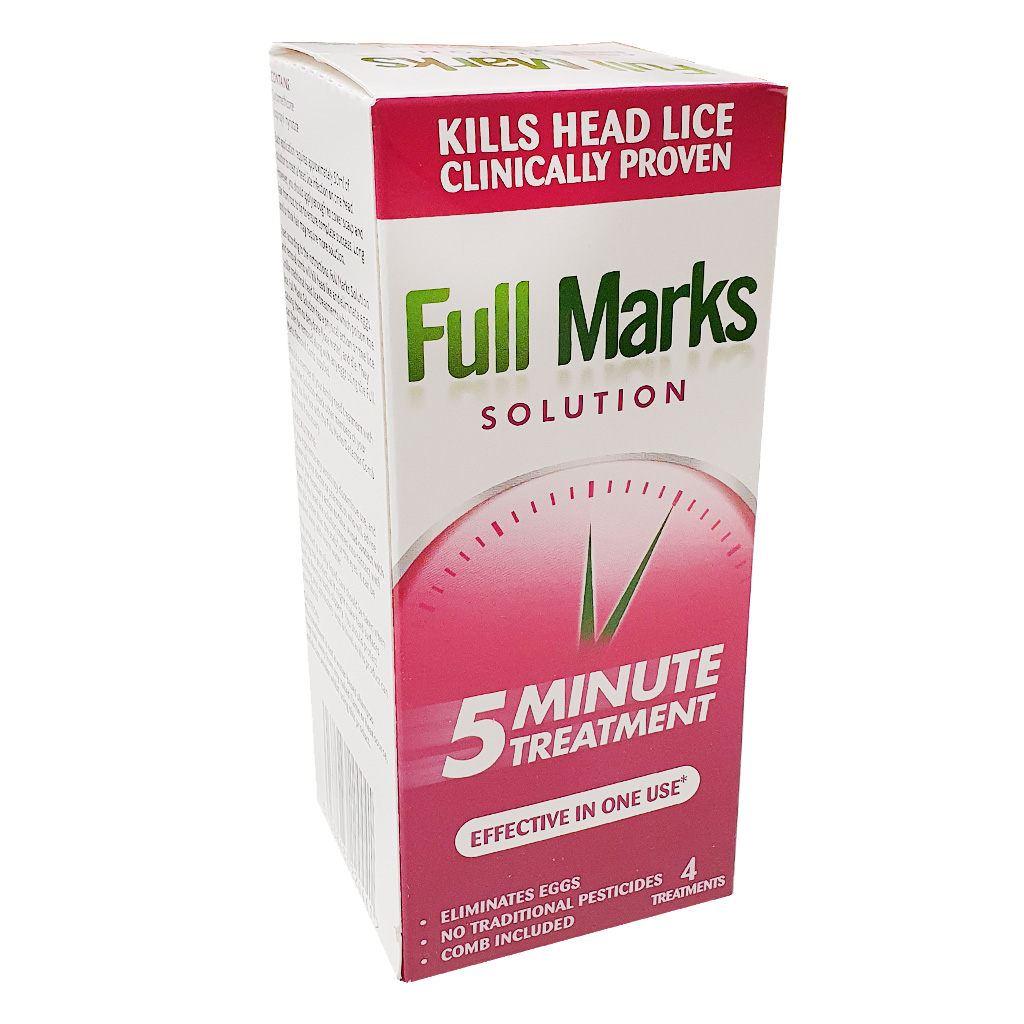 Full Marks Solution - 4 Treatments - 200ml - Head Lice