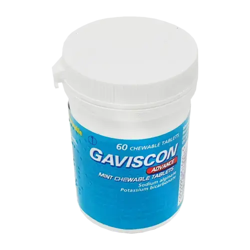 Gaviscon Advance Mint Chewable Tablets - 60 Tablets - Indigestion