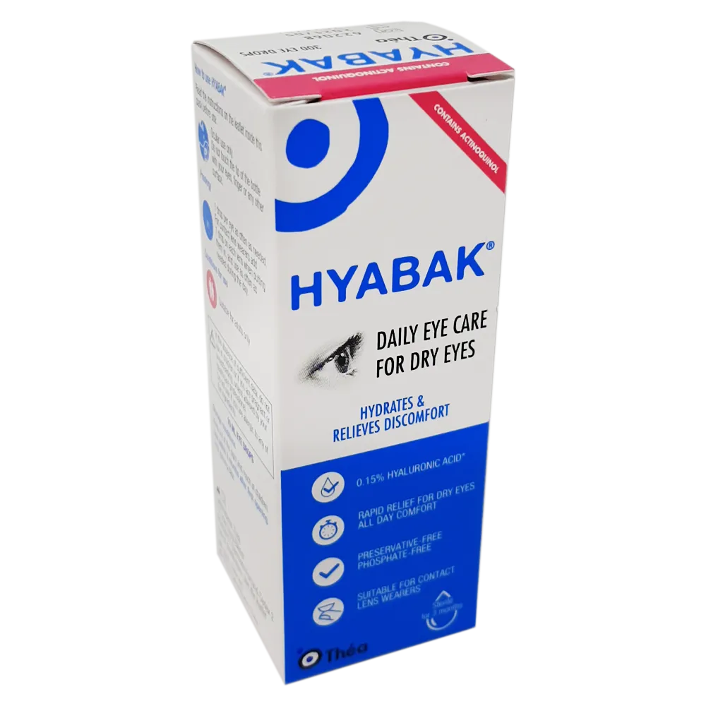 Hyabak Preservative Free 0.15% 10ml - Eye Care