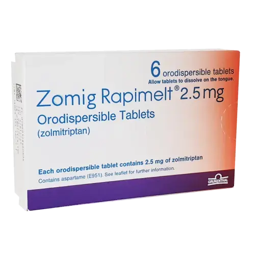 Zomig Rapimelt 2.5Mg Orodispersible Tablets