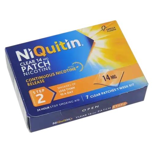 NiQuitin Clear Patch 14mg (Step 2) - Smoking