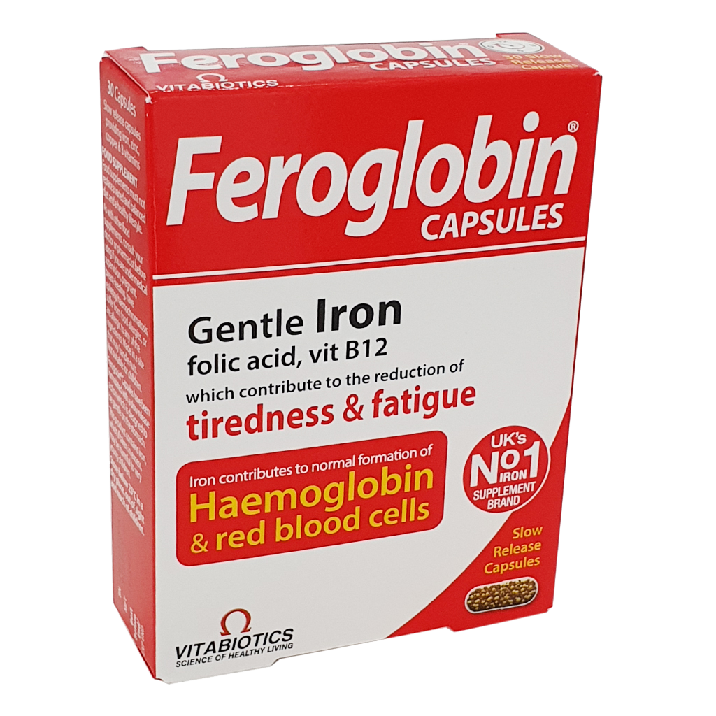Feroglobin Capsules - 30 Capsules - Vitamins and Supplements