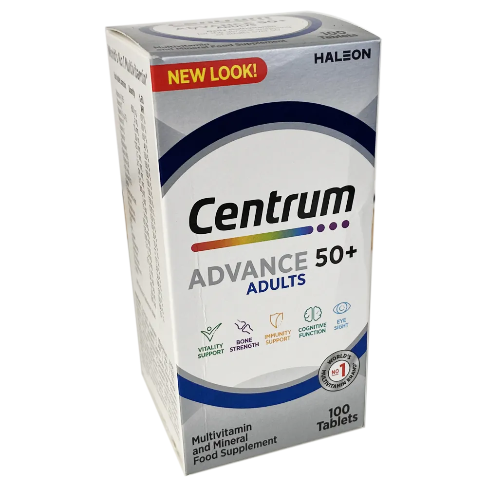 Centrum Advance 50+ Multivitamin Tablets - 100 Tablets - Vitamins and Supplements