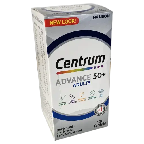 Centrum Advance 50+ Multivitamin Tablets - 100 Tablets - Vitamins and Supplements