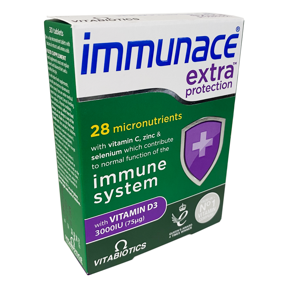 Immunace Extra Protection Tablets (Vitabiotics) - 30 Tablets - NEW
