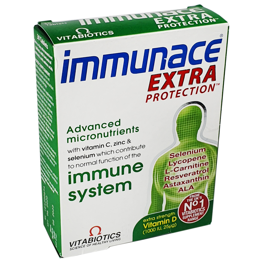 Immunace Extra Protection 30 tablets (Vitabiotics) - Vitamins and Supplements