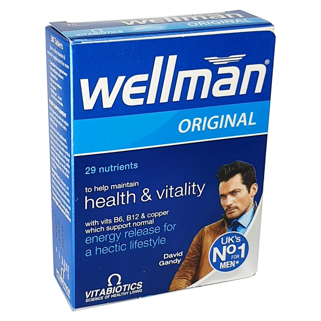 Wellman Original 30 Tablets (Vitabiotics) - Vitamins and Supplements