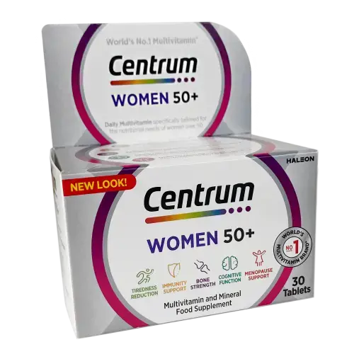 Centrum Women 50+ Multivitamin Tablets - 30 Tablets - Vitamins and Supplements