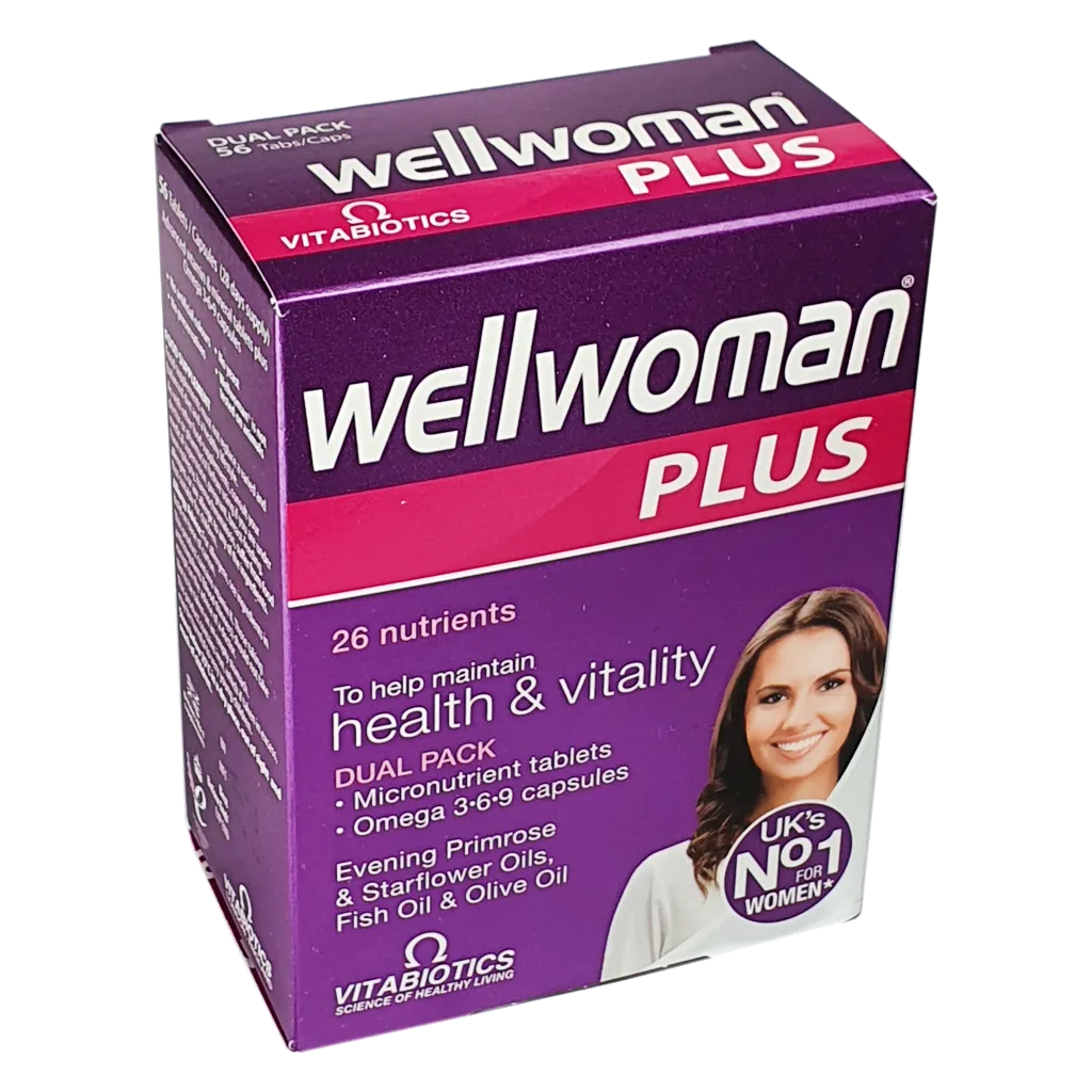 Wellwoman Plus 56 tablets/capsules (Vitabiotics) - Vitamins and Supplements